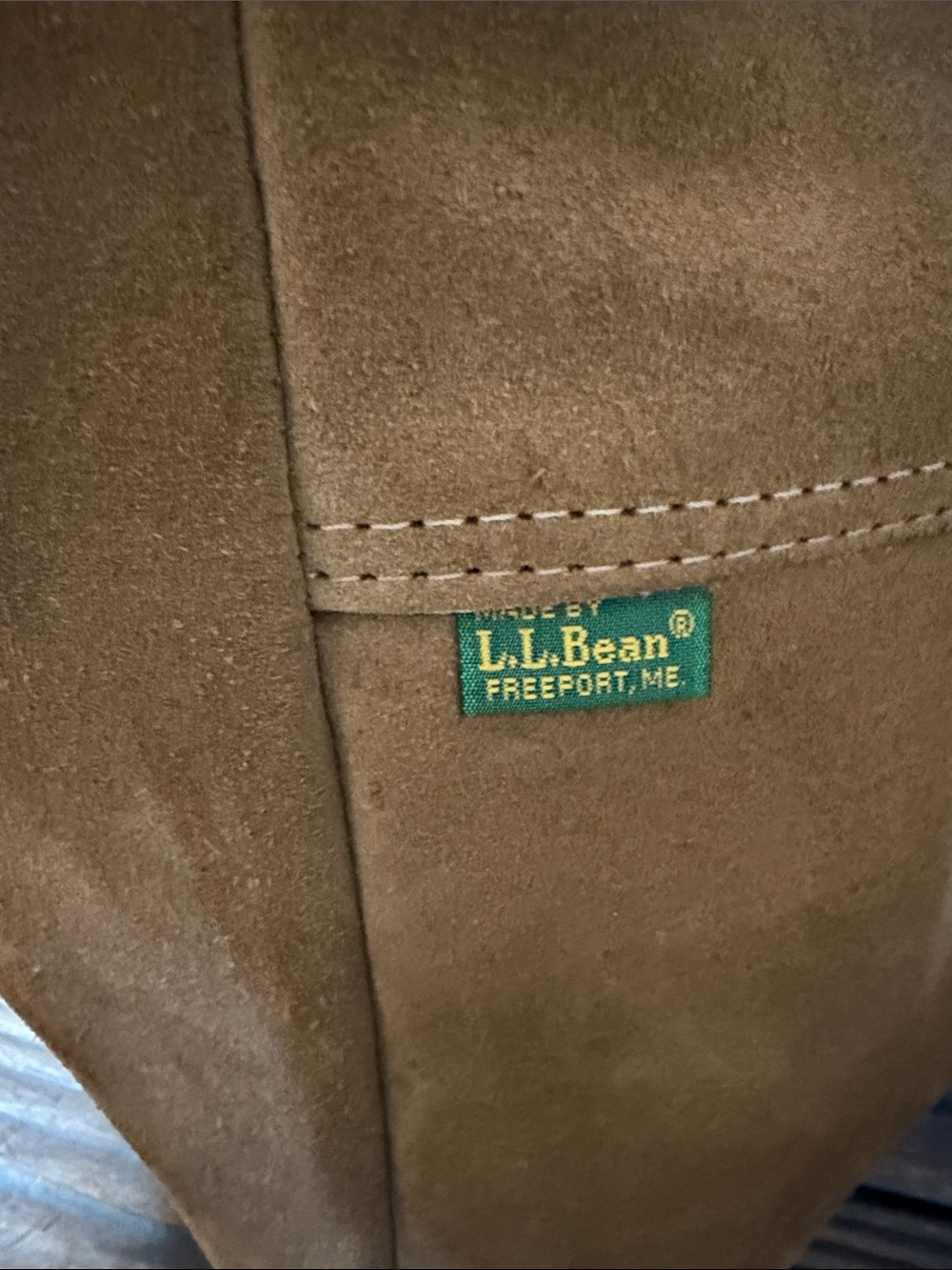 Vintage Rare 1980’s LL Bean Suede Tote - Picture 5 of 8